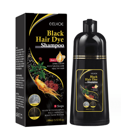 Brimless Hair - Shampoo de Pintura Capilar Unissex Black Hair 3 EM 1