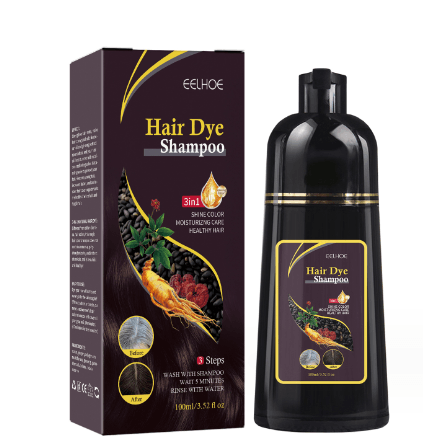 Brimless Hair - Shampoo de Pintura Capilar Unissex Black Hair 3 EM 1