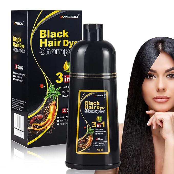 Brimless Hair - Shampoo de Pintura Capilar Unissex Black Hair 3 EM 1